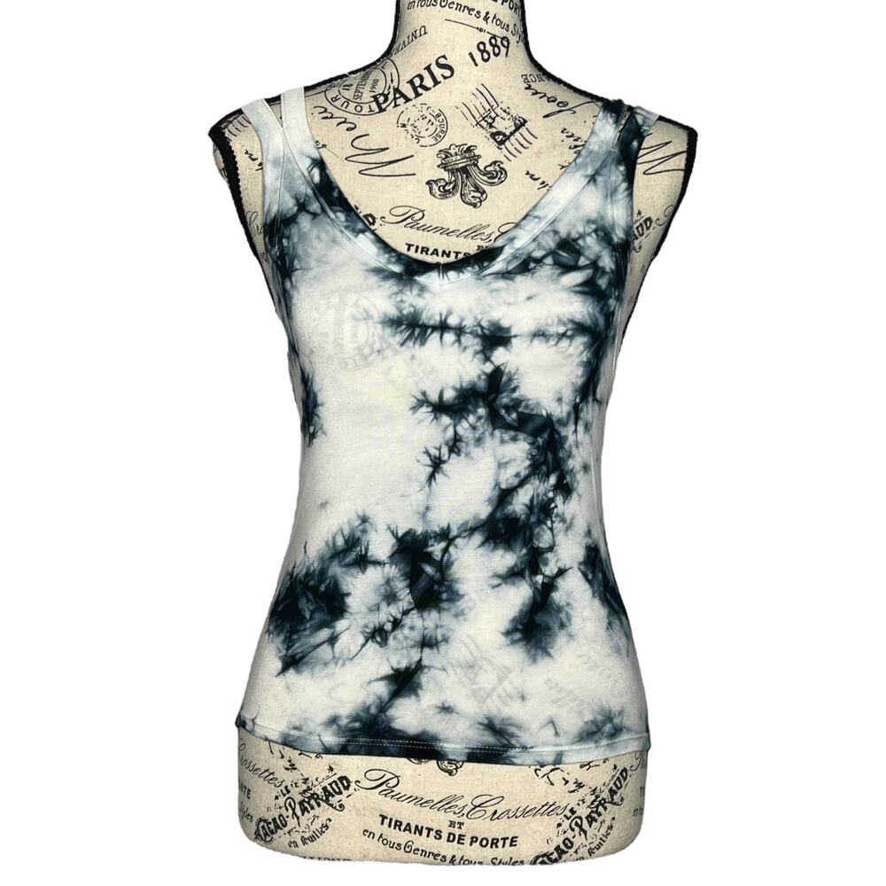 American Eagle MEDIUM Aeo First Essentials Tie-Dye Super Split Strap Tank Top